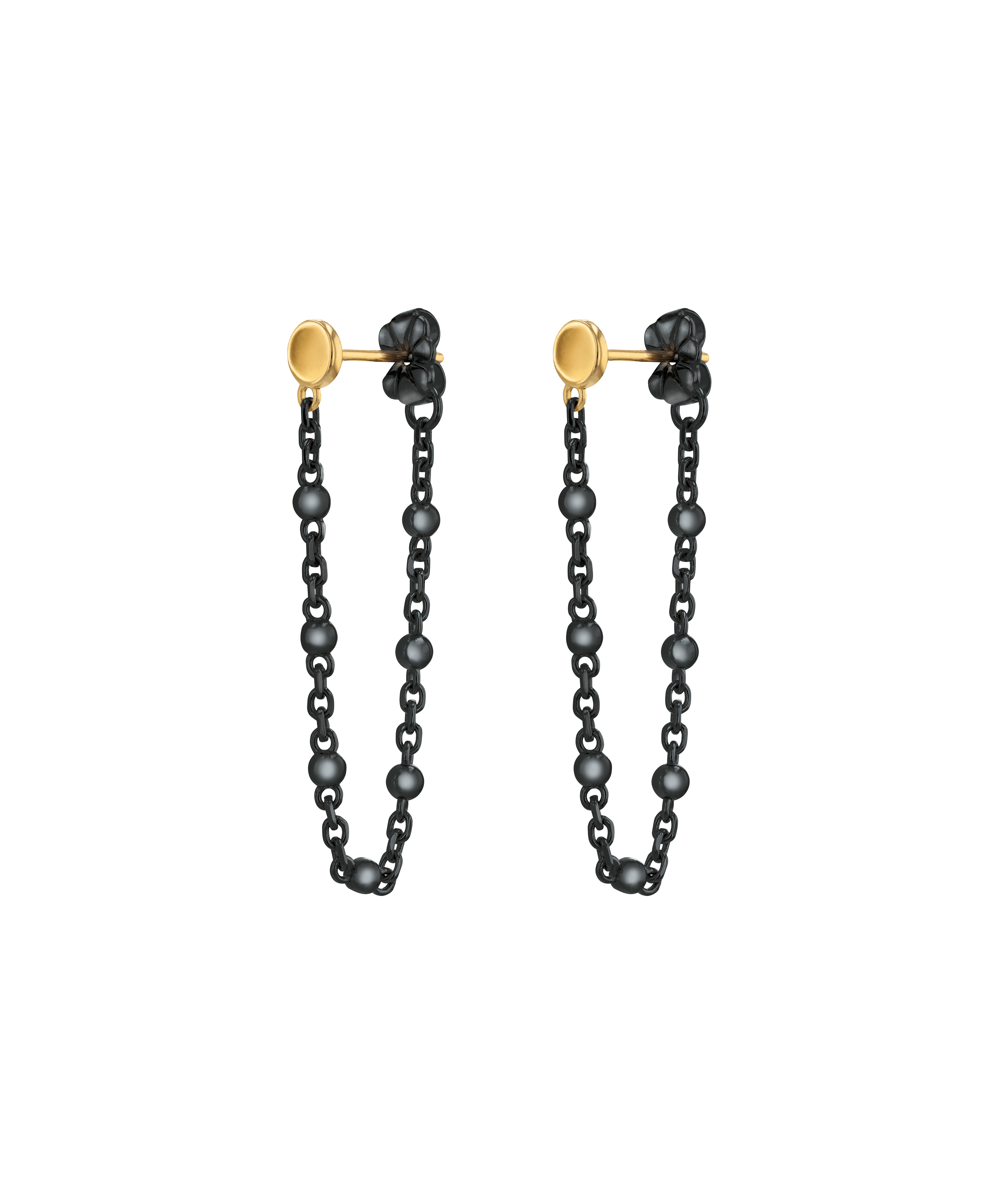 Ball Chain Fringe Drop Earrings | More Colors Available | Knotty